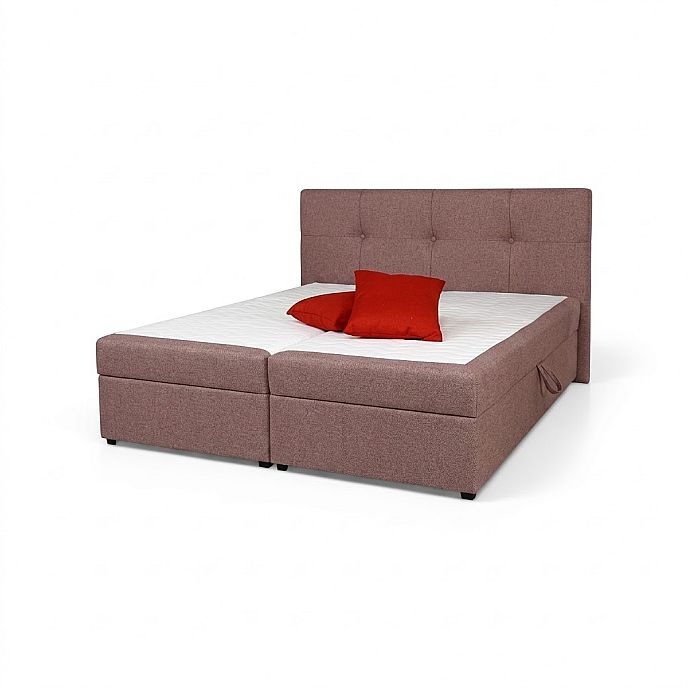 Postel JAZMIN 4 180cm, s matracemi, s roštem a s úložným prostorem