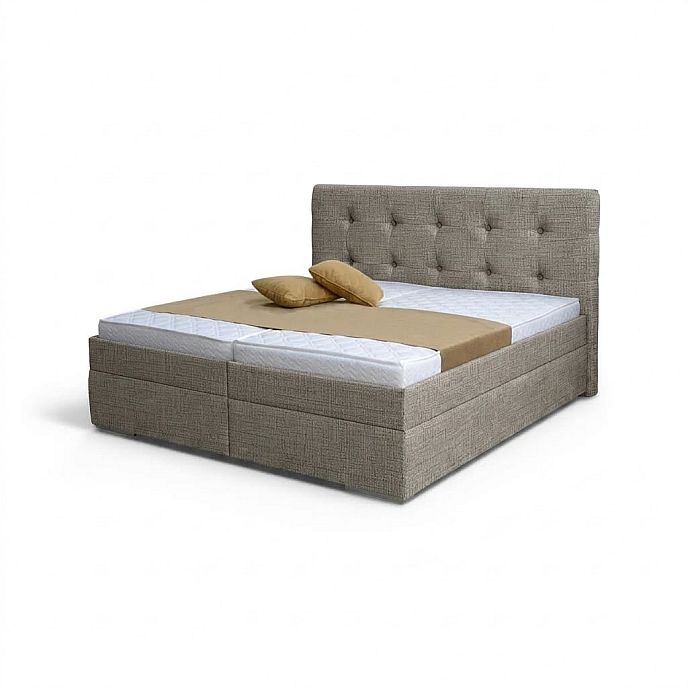 Postel INGRIDA 2 160cm, s roštem a s úložným prostorem