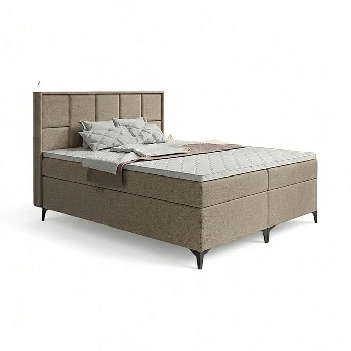 Postel VENICE 140cm, s matracemi, s roštem a s úložným prostorem