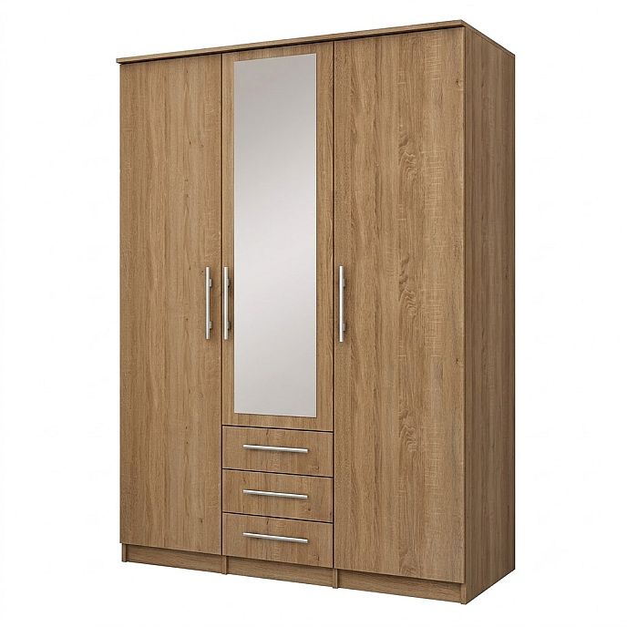 Skříň ROMA LUX 3 šatní, 150cm
