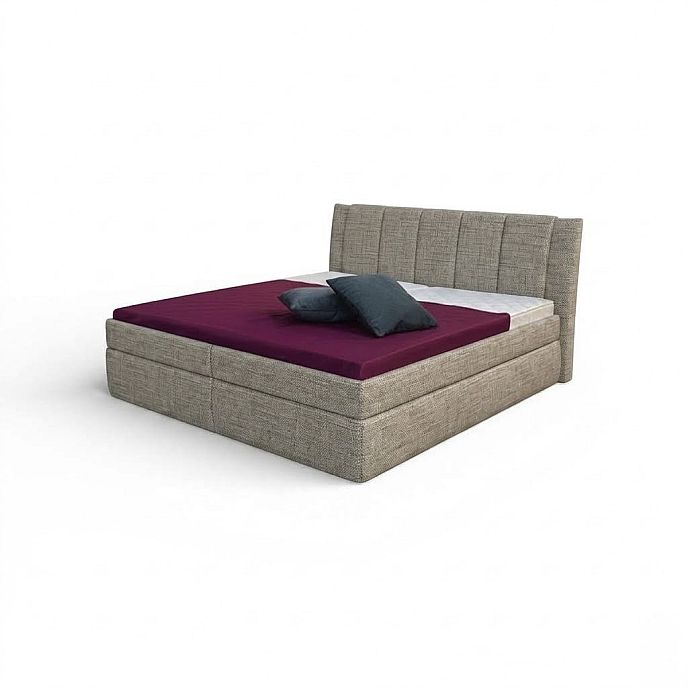 Postel BIBIANA 2  PV 140cm, s roštem a s úložným prostorem