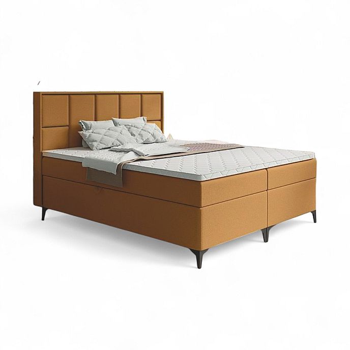 Postel VENICE 140cm, s matracemi, s roštem a s úložným prostorem