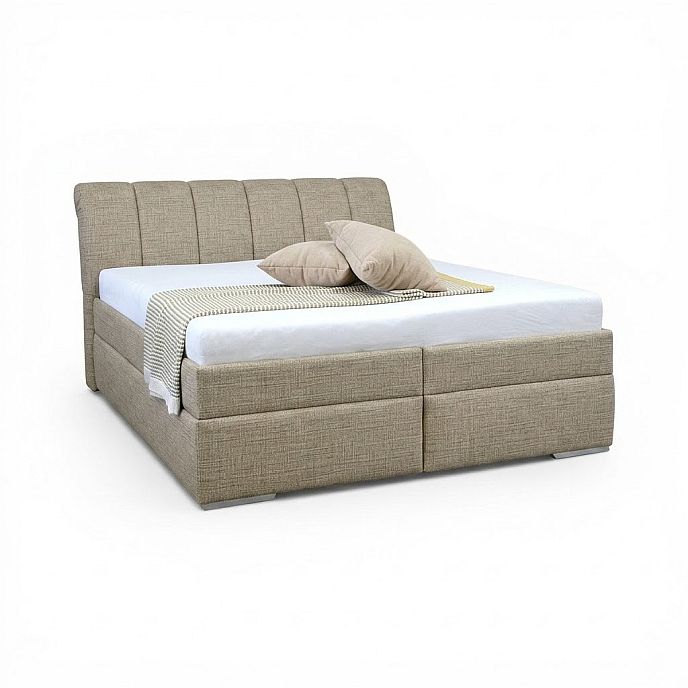 Postel MINETA PLUS 2 160cm, s roštem a s úložným prostorem