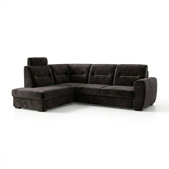 Sedací souprava RADANA LUX DM-ROH-2R-B+ZÁHLAVNÍK