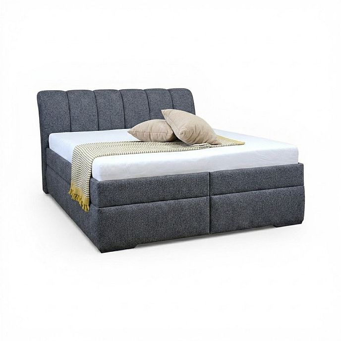 Postel MINETA PLUS 2 160cm, s roštem a s úložným prostorem