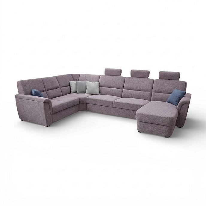 Sedací souprava SAMANTA LUX B2U-VROH-3SRHM-DU+3x záhlavník