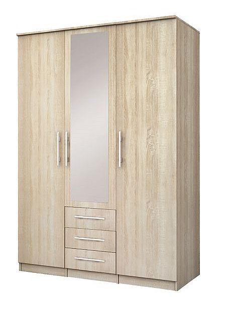 Skříň ROMA LUX 3 šatní, 150cm