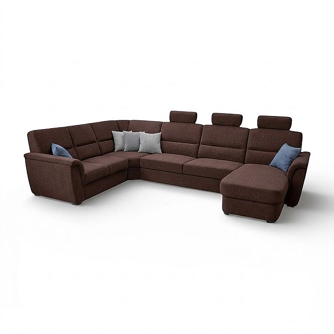 Sedací souprava SAMANTA LUX B2U-VROH-3SRHM-DU+3x záhlavník