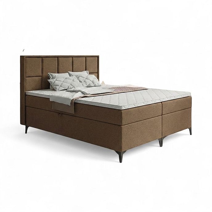 Postel VENICE 140cm, s matracemi, s roštem a s úložným prostorem