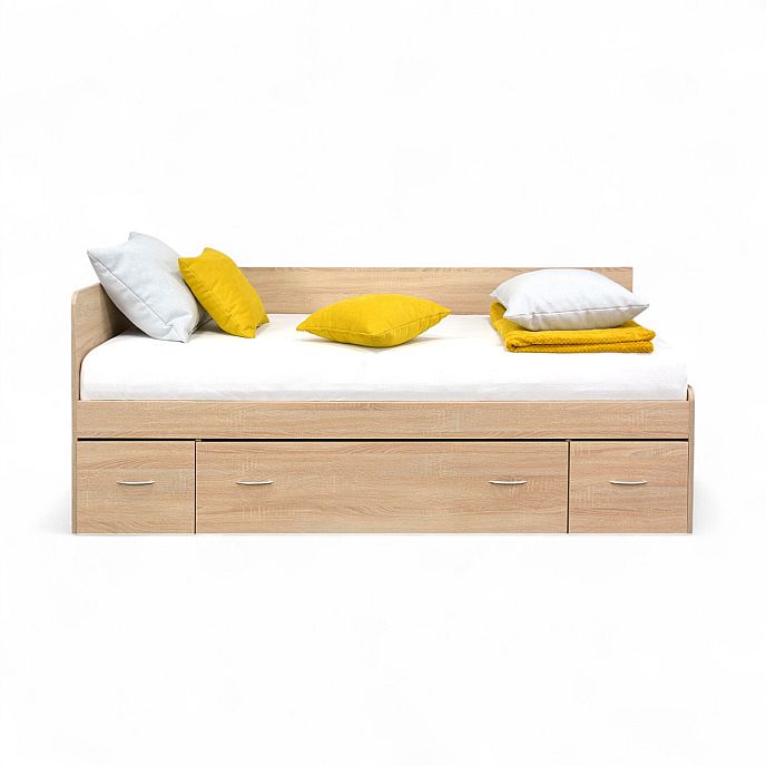 Postel RANGO (F) 90cm, s roštem a s úložným prostorem - lamino 18 mm