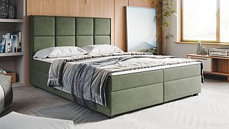 Postel FLORENCE 180 cm, s matracemi, s roštem a s úložným prostorem