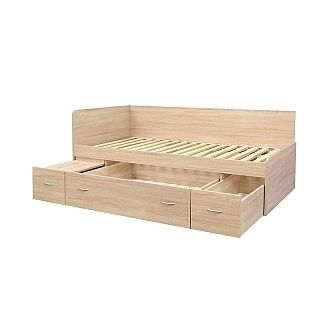 Postel RANGO (R) 90cm, s roštem a s úložným prostorem - lamino 16 mm
