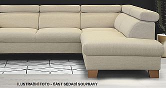 Sedací souprava TAMPA LONGCHAIR-2F-UMBE