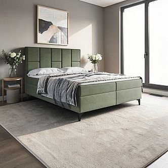 Postel VENICE 160cm, s matracemi, s roštem a s úložným prostorem