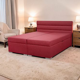 Postel BONERO 180cm, s matracemi, s roštem a s úložným prostorem