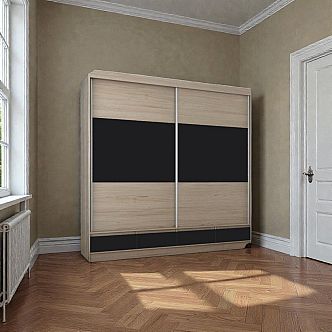Skříň ANDA 2SL4S šatní, 222cm