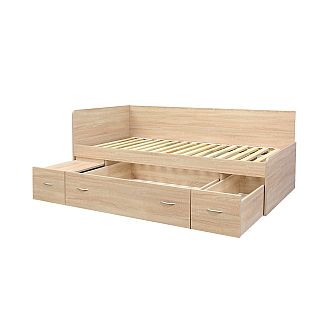 Postel RANGO (F) 90cm, s roštem a s úložným prostorem - lamino 18 mm