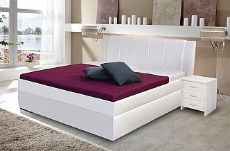Postel BIBIANA 2  PV 140cm, s roštem a s úložným prostorem