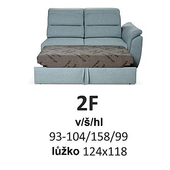 Sedací souprava MELANIA 1-R-2F