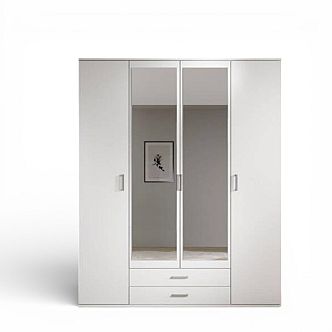 Skříň KAREL 4D2Z šatní, 159cm