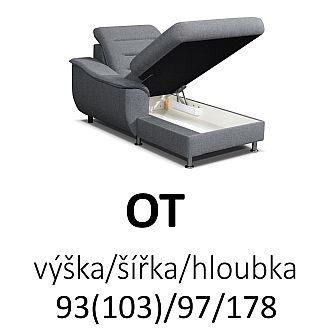Sedací souprava BALBOA OT-2F-R-1 