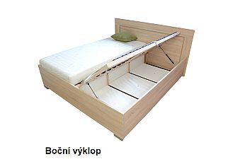 Postel DAXTON 2 180cm, s roštem a s úložným prostorem