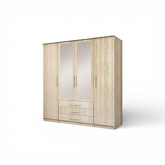 Skříň ROMA LUX 4 šatní, 200cm
