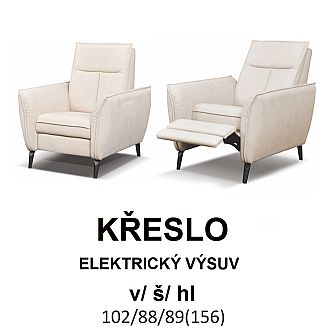 Křeslo ROSSO LUX elektrické