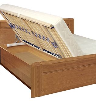 Postel ELZA 2 180cm, s roštem a s úložným prostorem