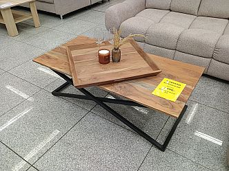 Konferenční stolek ALLROUND akácia / černá