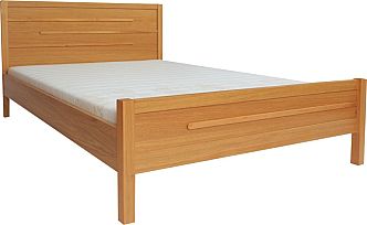 Postel BRANDON DOUBLE 135x192cm, s roštem, dýhovaná