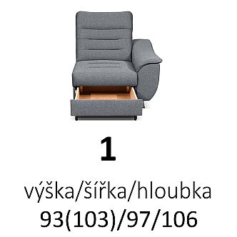 Sedací souprava BALBOA 2F-R-1 (AKCE)
