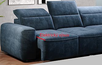 Sedací souprava COLOMBO L - elektrický výsuv
