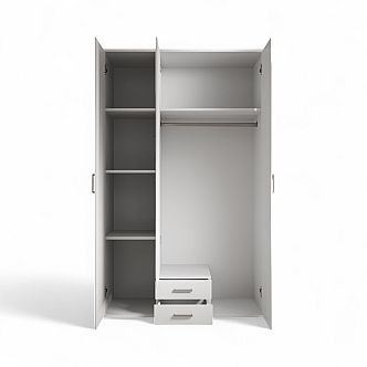 Skříň KAREL 3D2Z šatní, 120cm
