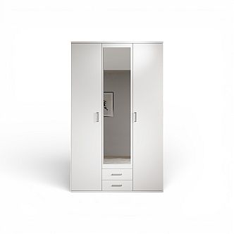 Skříň KAREL 3D2Z šatní, 120cm