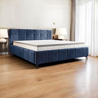 Postel NOEM 160cm, s roštem a s úložným prostorem