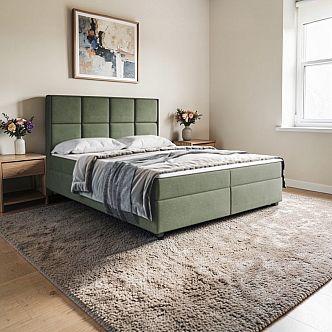 Postel FLORENCE 180 cm, s matracemi, s roštem a s úložným prostorem