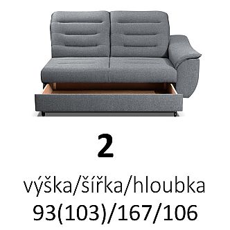Sedací souprava BALBOA 2F-R-2 (AKCE)