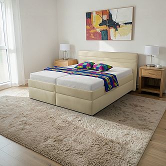 Postel KOSKA 180x200 cm s roštem a úložným prostorem