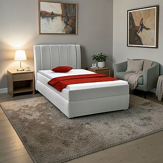 Postel BIBIANA 90cm, s roštem a s úložným prostorem