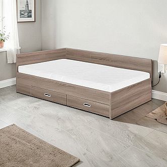 Postel RENATA 180cm, s matrací, roštem a s úložným prostorem