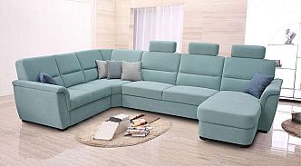 Sedací souprava SAMANTA LUX B2U-VROH-3SRHm-DU+3x záhlavník