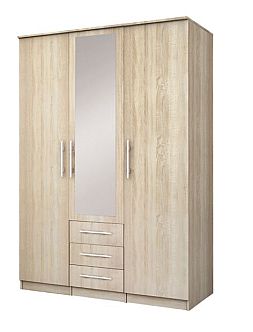 Skříň ROMA LUX 3 šatní, 150cm