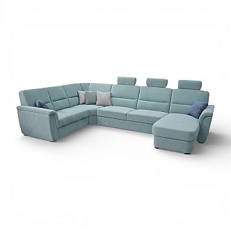 Sedací souprava SAMANTA LUX B2U-VROH-3SRHM-DU+3x záhlavník