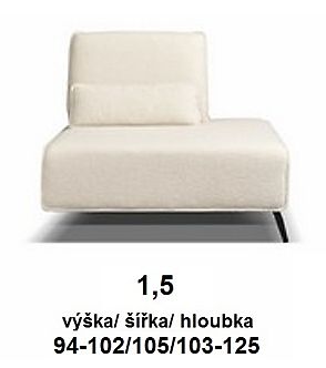 Sedací souprava MODUS OT-2E-R-1,5