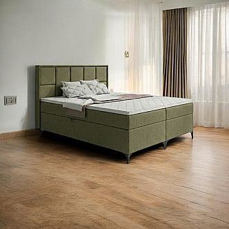 Postel VENICE 140cm, s matracemi, s roštem a s úložným prostorem