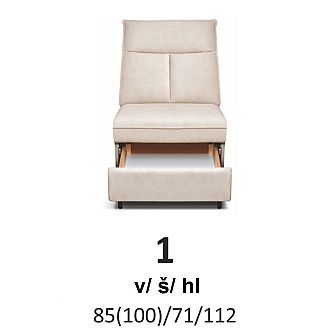 Sedací souprava ROSSO OT-2F-R-1-BR-1E