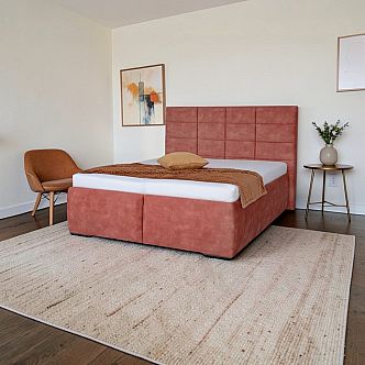 Postel ELIN 2 180cm, s roštem a s úložným prostorem + plynové vzpěry