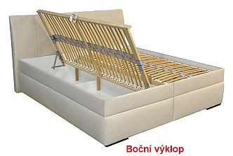 Postel MINETA PLUS 2 180cm, s roštem a s úložným prostorem