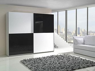 Skříň LUXOR 4 2D šatní, 244cm